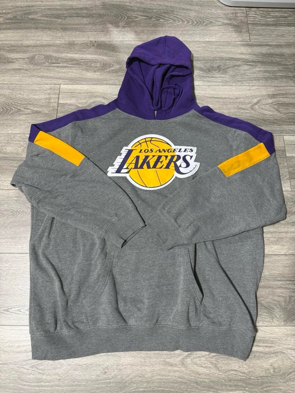 Lakers Gray & Purple Pullover Hoodie